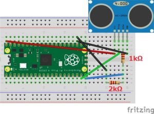 【Raspberry Pi Pico】超音波センサーの回路図